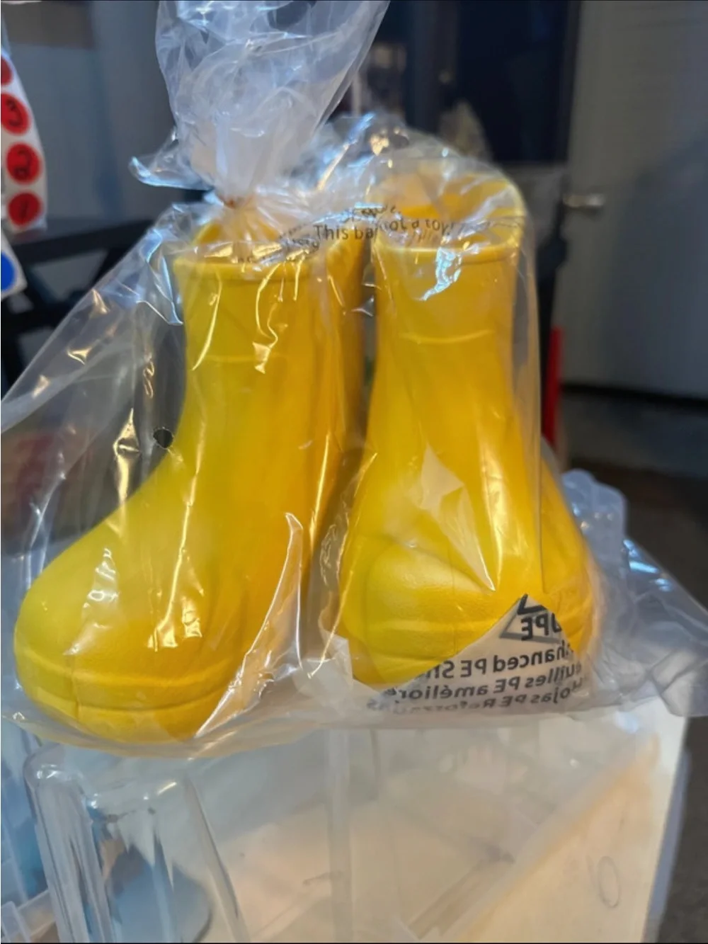 Cat & Jack Bright Yellow Kids Rain Boots